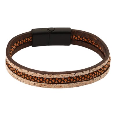 دستبند چرمی مردانه مدل Deri 1026