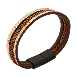 دستبند چرمی مردانه مدل Deri 1026