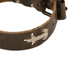 دستبند چرمی مردانه مدل Deri 1021 