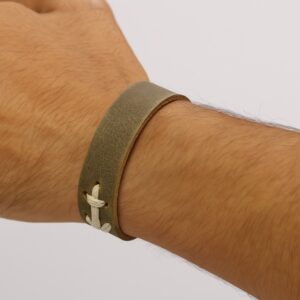 دستبند چرمی مردانه مدل Deri 1021