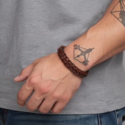 دستبند چرمی مردانه مدل Deri 1038