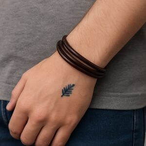 دستبند چرمی مردانه مدل Deri 1029