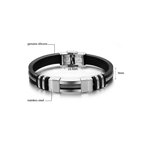 1 300x300 - دستبند چرمی مردانه مدل DERI 777