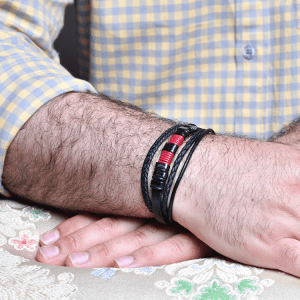 دستبند چرمی مردانه مدل DERI 781