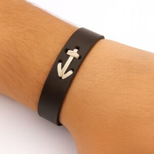 دستبند چرمی مردانه مدل Deri 1020