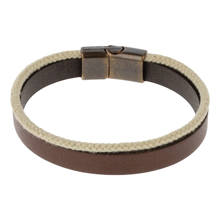 دستبند چرمی مردانه مدل Deri 1027