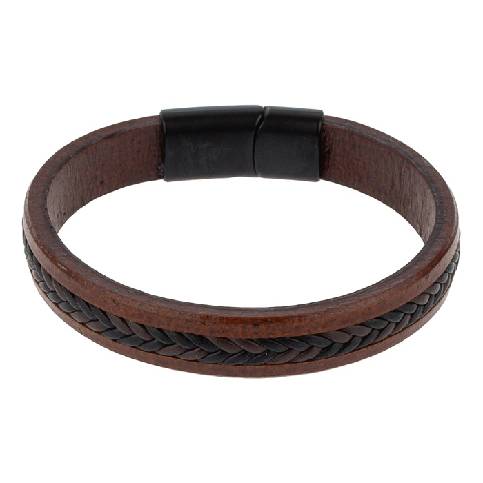 دستبند چرمی مردانه مدل Deri 1033