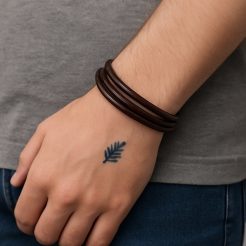 دستبند چرمی مردانه مدل Deri 1029